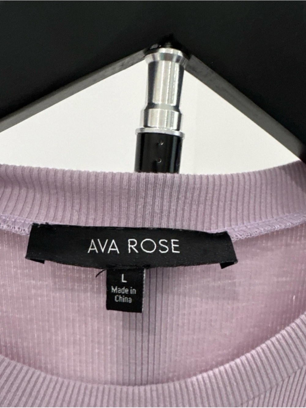 Lavender Ruffle Knit Puff-Sleeve Tee - Picture 2 of 4